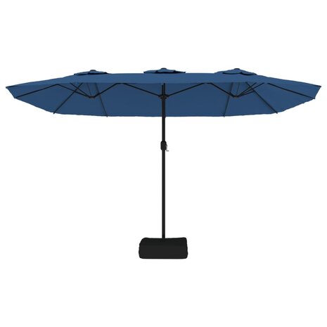 Parasol dubbel 449x245 cm azuurblauw 4