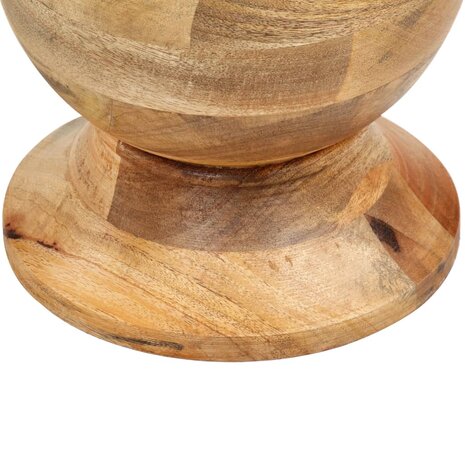 Bijzettafel rond 43x43x66 cm massief mangohout 4