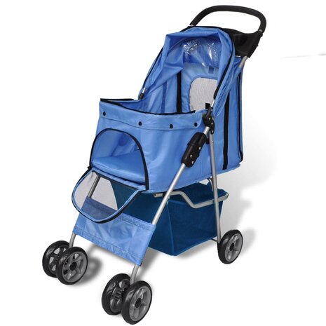 Wandelwagen voor hond blauw 2