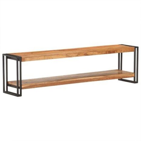 Tv-meubel 150x30x40 cm massief acaciahout 8