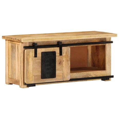 Tv-meubel 90x35x40 cm massief mangohout 9