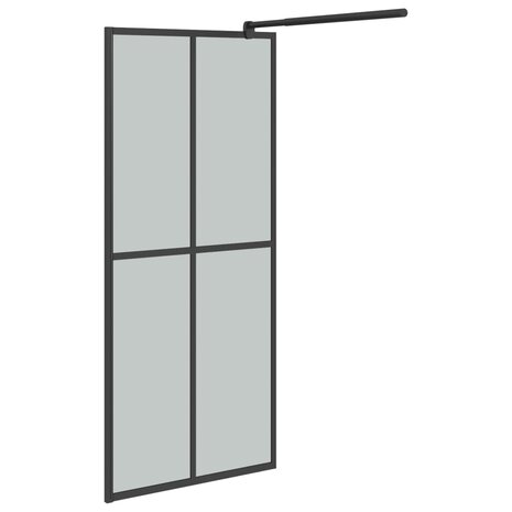 Inloopdouchescherm 80x195 cm donker gehard glas 5