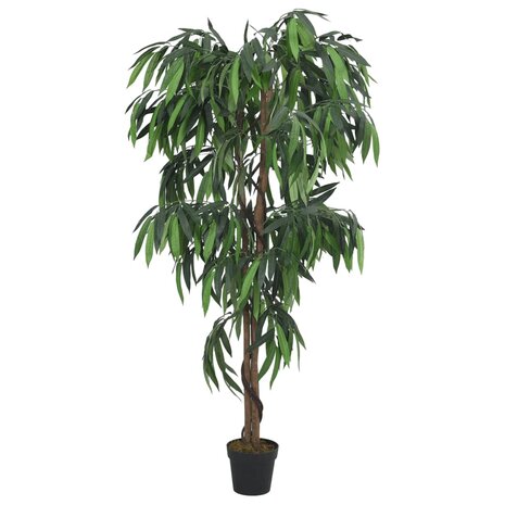 Kunstplant mangoboom 900 bladeren 180 cm groen 2