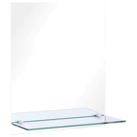 Wandspiegel met schap 20x40 cm gehard glas 2