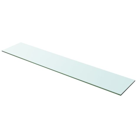 Wandschap transparant 100x20 cm glas 1