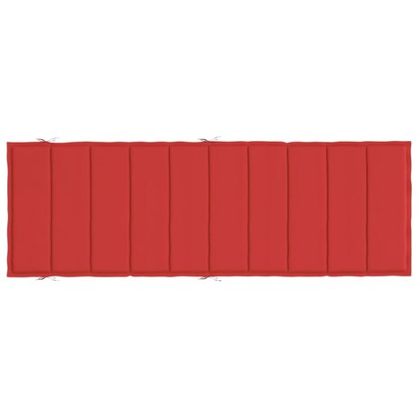 Ligbedkussen 186x58x3 cm oxford stof rood 5