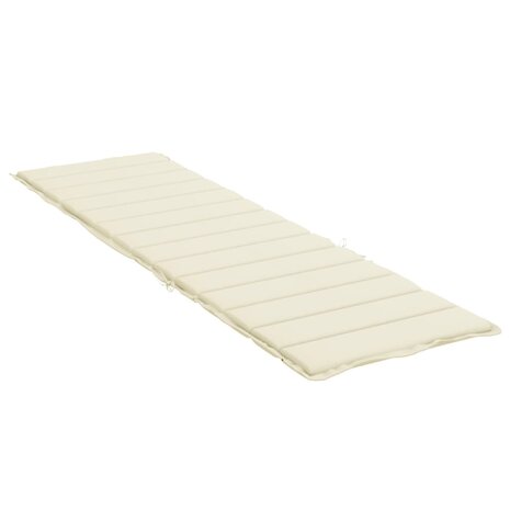 Ligbedkussen 200x70x3 cm oxford stof crèmekleurig 4