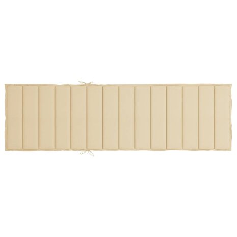 Ligbedkussen 200x70x3 cm oxford stof beige 5