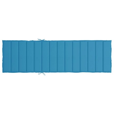 Ligbedkussen 200x70x3 cm oxford stof blauw 5