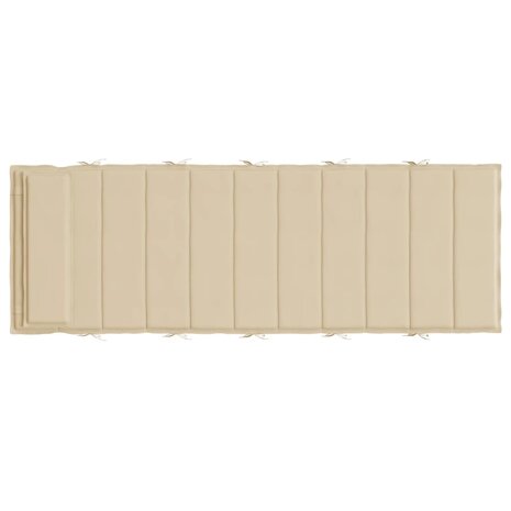 Ligbedkussen 180x60x3 cm oxford stof beige 5