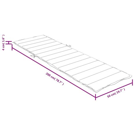 Ligbedkussen 200x50x4 cm stof gemêleerd antracietkleurig 9