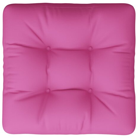 Palletkussen 60x60x12 cm stof roze 6