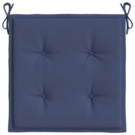 Palletkussens 2 st 40x40x3 cm oxford stof marineblauw 5