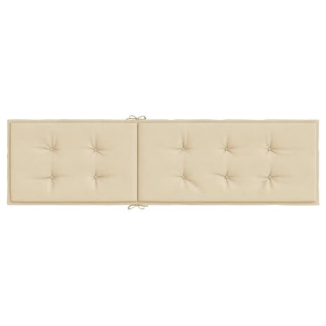 Terrasstoelkussen (75+105)x50x4 cm beige 5