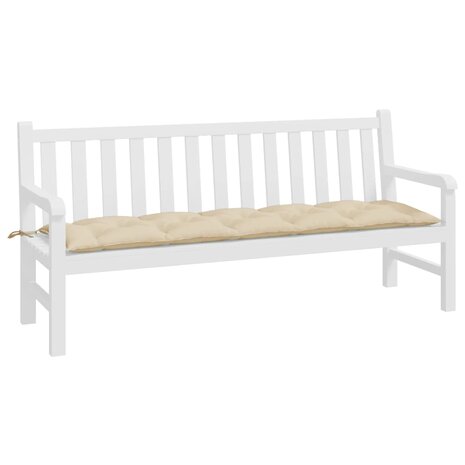 Tuinbankkussen 180x50x7 cm oxford stof beige 3