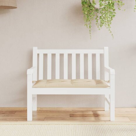 Tuinbankkussen 100x50x7 cm oxford stof beige 3