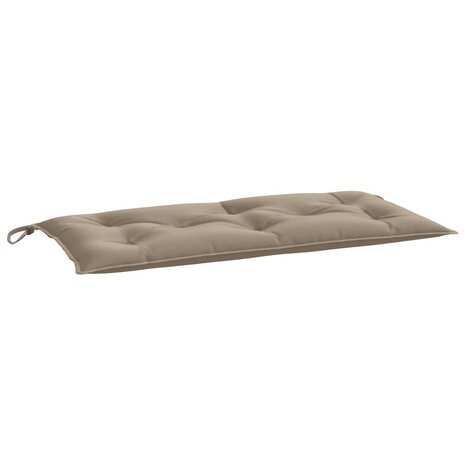 Tuinbankkussen 100x50x7 cm oxford stof taupe 2