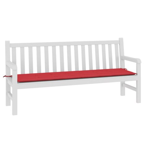 Tuinbankkussen 180x50x3 cm oxford stof rood 3