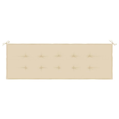 Tuinbankkussen 150x50x3 cm oxford stof beige 4