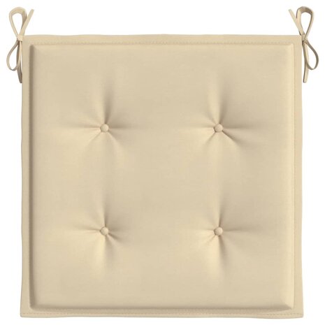 Tuinstoelkussens 2 st 40x40x3 cm oxford stof beige 5