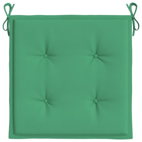 Tuinstoelkussens 2 st 40x40x3 cm oxford stof groen 5