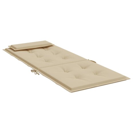 Stoelkussens 4 st hoge rug oxford stof beige 5