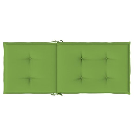 Stoelkussens 2 st hoge rug 120x50x4 cm stof gemêleerd groen 6