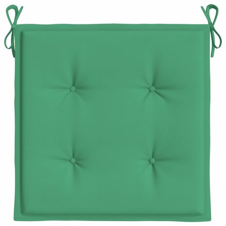 Tuinstoelkussens 2 st 50x50x3 cm oxford stof groen 5