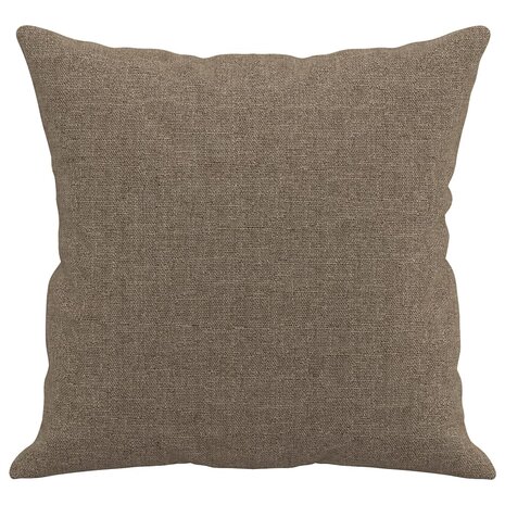 Sierkussens 2 st 40x40 cm stof taupe 4