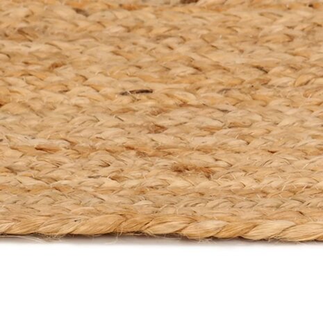 Tapijt rond 210 cm gevlochten jute 3