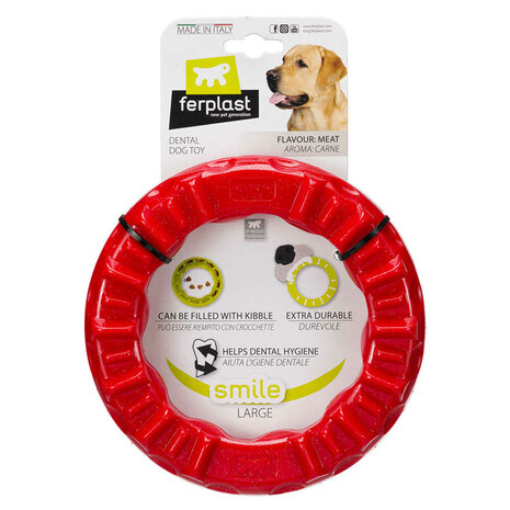 Ferplast Kauwspeeltje voor honden Smile large 20x18x4 cm rood 7