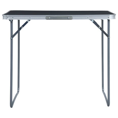 Campingtafel inklapbaar met metalen frame 80x60 cm grijs 2