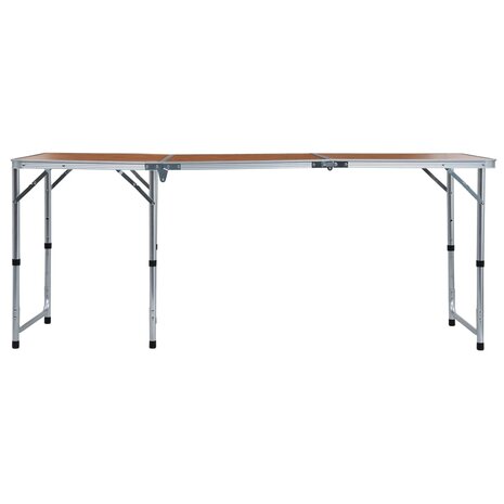 Campingtafel inklapbaar 180x60 cm aluminium 3