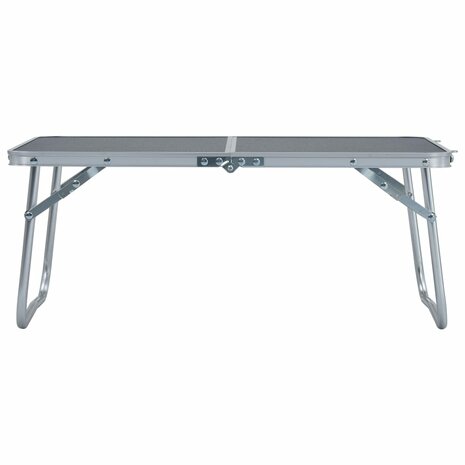 Campingtafel inklapbaar 60x40 cm aluminium grijs 2