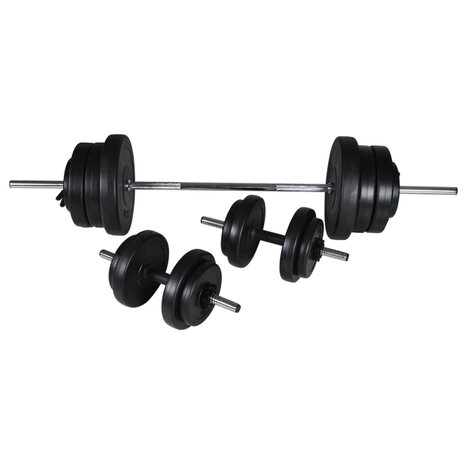 Barbell- en dumbbellset 60,5 kg 2