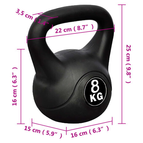 Kettlebell 8 kg 4