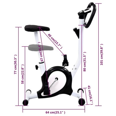 Hometrainer met bandweerstand zwart 12