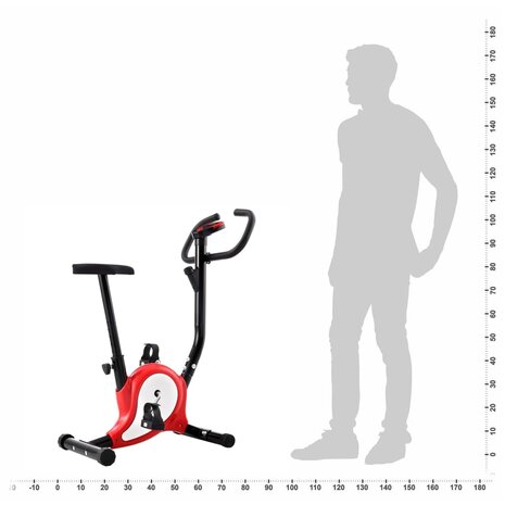 Hometrainer met bandweerstand rood 11