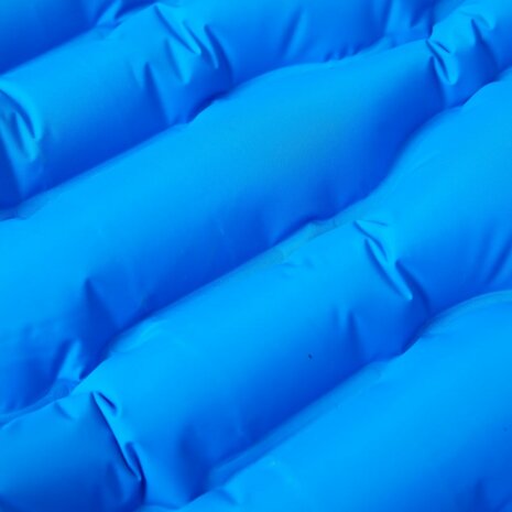 Kampeermatras met kussen zelfopblazend 1-persoons blauw 3