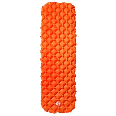 Kampeermatras opblaasbaar 190x58x6 cm 1-persoons oranje 2