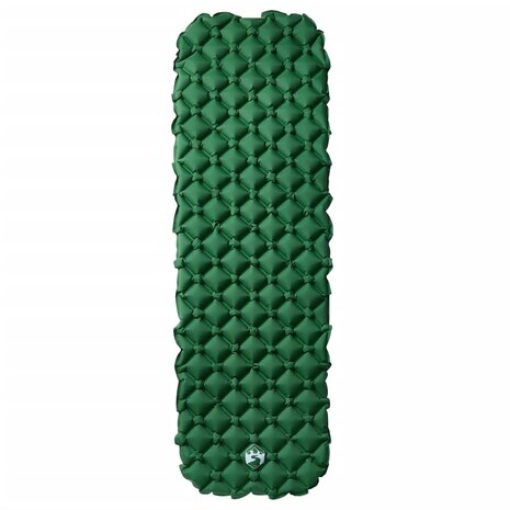 Kampeermatras opblaasbaar 190x58x6 cm 1- persoons groen 2