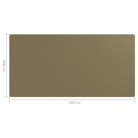 Tenttapijt 200x400 cm taupe 4