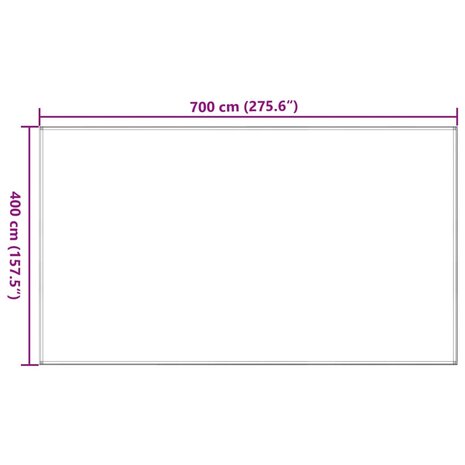 Tenttapijt 400x700 cm HDPE lichtgroen 8