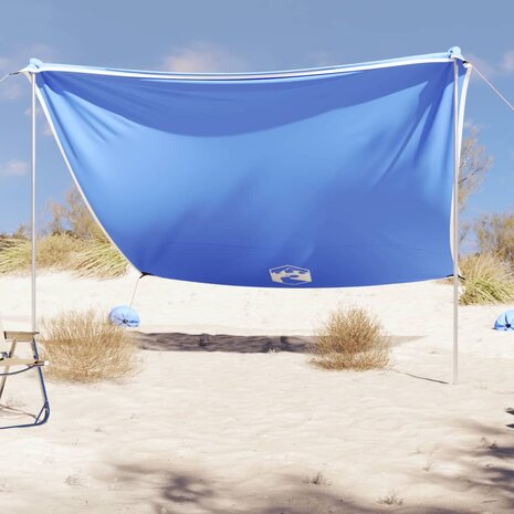 Strandluifel met zandankers 304x300 cm blauw 1