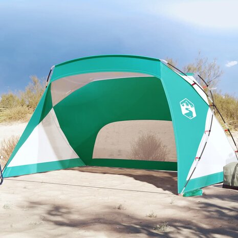 Strandtent 274x178x170/148 cm 185T taft zeegroen 1