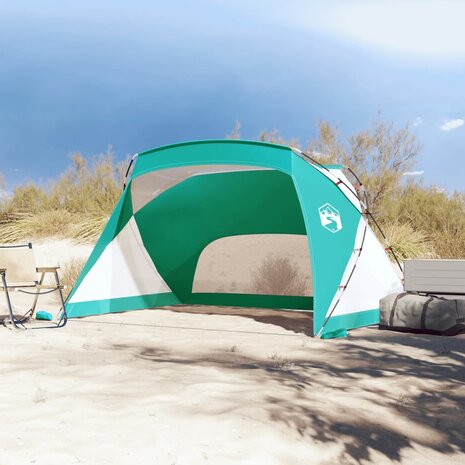 Strandtent 274x178x170/148 cm 185T taft zeegroen 3