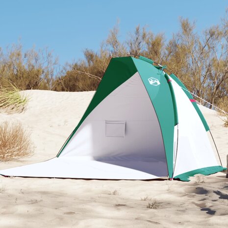 Strandtent 268x223x125 cm 185T polyester zeegroen 1