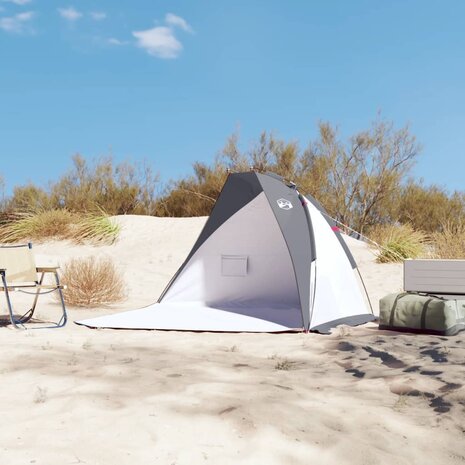 Strandtent 268x223x125 cm 185T polyester grijs 3