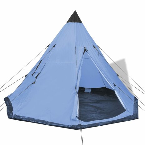 Tent 4-persoons blauw 1