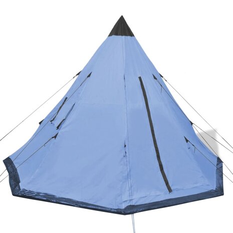 Tent 4-persoons blauw 2